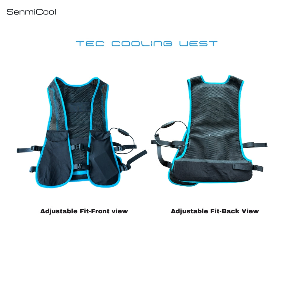SenmiCool V2 TEC Cooling Vest | Single Cooling Kit | Dual-Turbine Circulating Air Cooling System | Outdoor & Industrial Wearable Cooling Solution