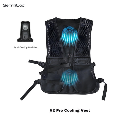 SenmiCool V2 Pro TEC Cooling Vest ｜ Dual-Turbine Circulating Air Cooling System ｜ Outdoor & Industrial-Grade Wearable Cooling Solution