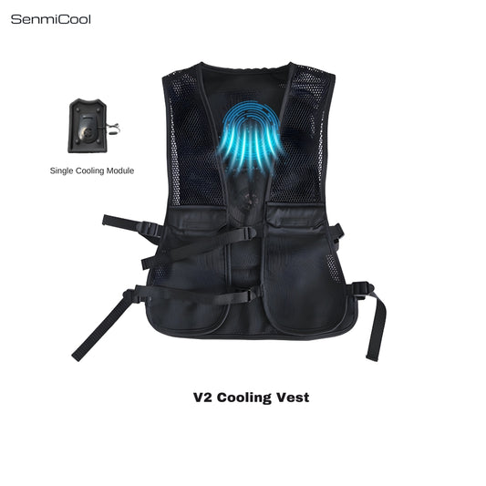 SenmiCool V2 TEC Cooling Vest ｜ Single Cooling Kit ｜ Dual-Turbine Circulating Air Cooling System ｜ Outdoor & Industrial Wearable Cooling Solution
