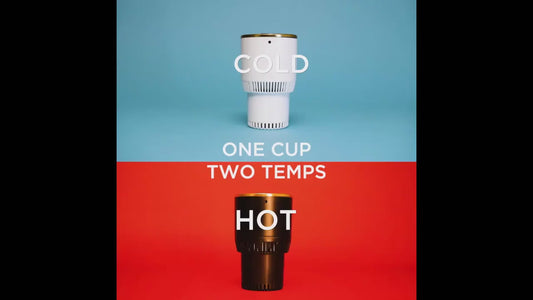 SenmiCool SM301 Smart Car Heating & Cooling Cup | Dual-Mode Thermoelectric Cup with Simple Controls | 12V Plug-in Car Beverage Warmer & Cooler